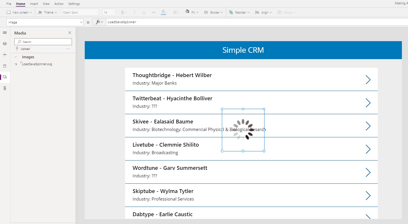 Power Apps Loading Spinners, Saving Spinners and Progress Bars