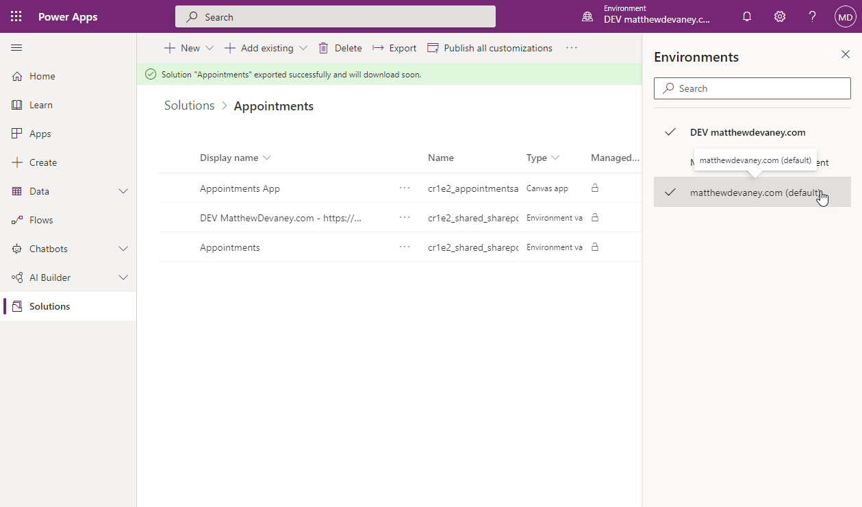 Simplify Importing & Exporting Power Apps With Datasource Environment ...