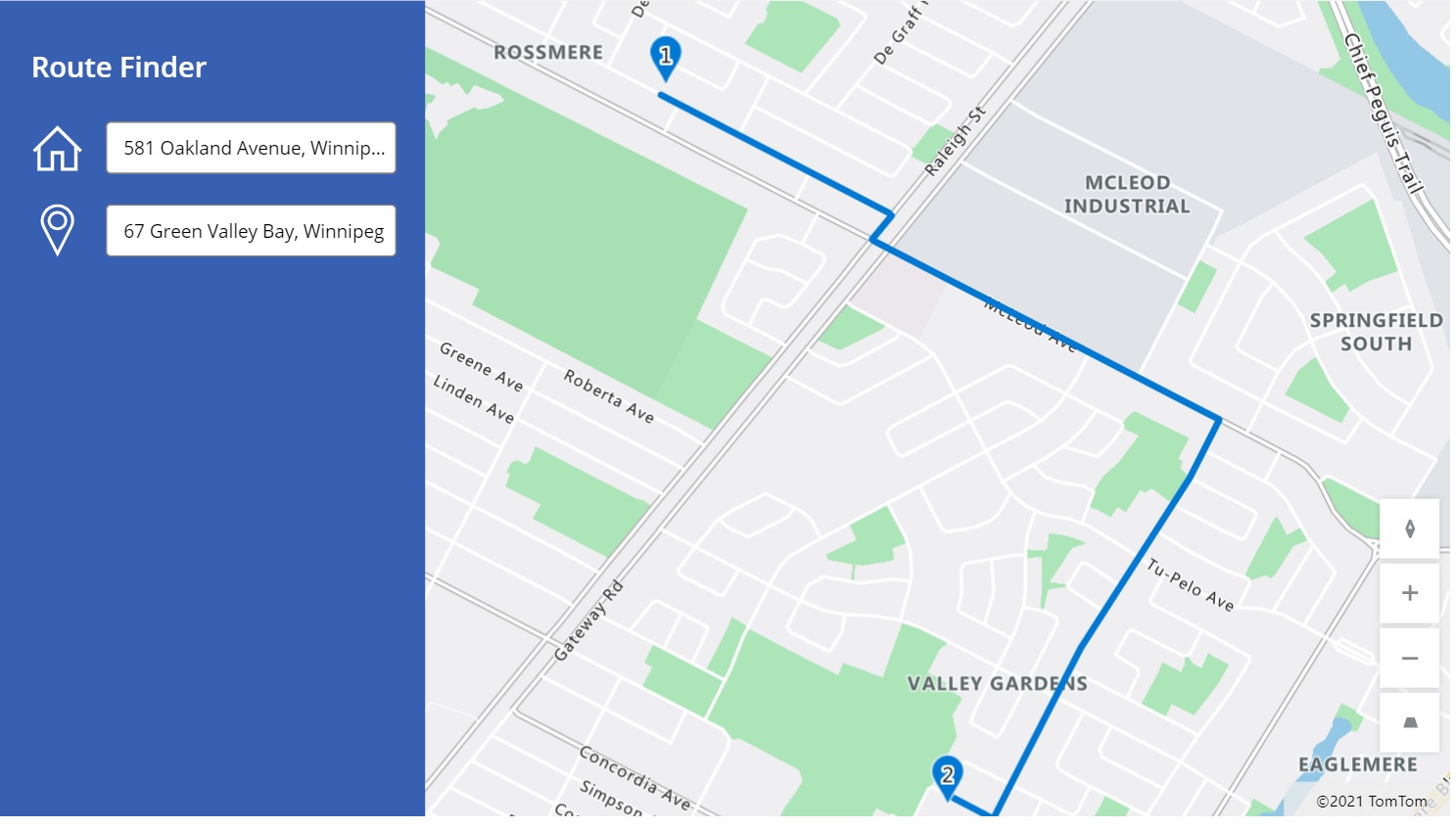 Show A Route On A Power Apps Map