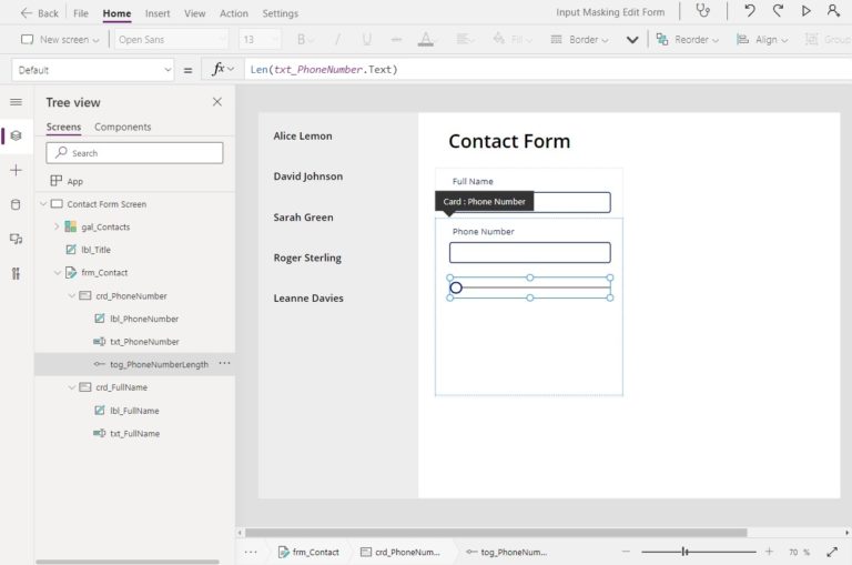 Power Apps Phone Number Formatting In A Form (Input Mask)