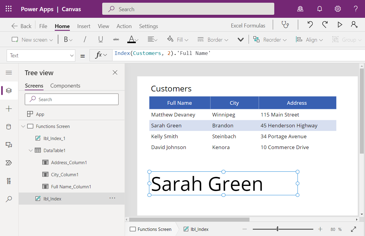 How To Use The Power Apps INDEX Function - Matthew Devaney