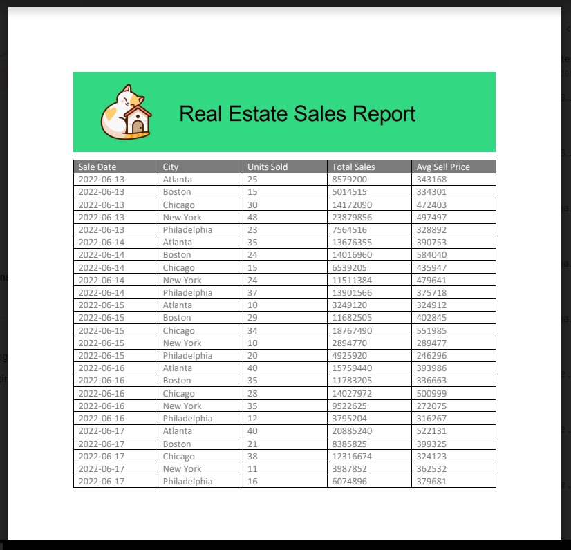 Power Automate Word Document repeating section