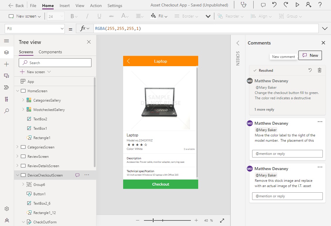 Power Apps Comments: Collaborate & Give Feedback