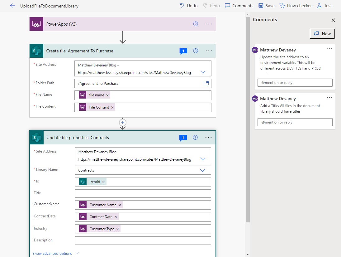 Power Automate Standards: Commenting Code