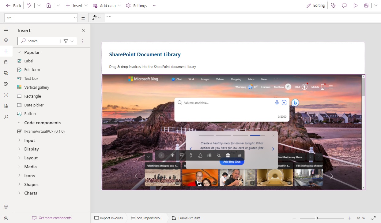 Sharepoint Iframe SharePoint Document Library In A Power Apps Custom Page