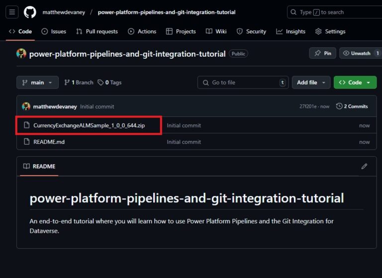 Import The Sample Solution Into The Dev Environment - Matthew Devaney