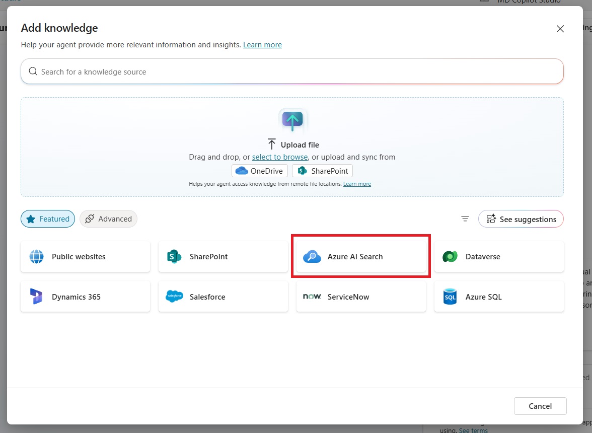 Copilot Studio Azure AI Search Complete Setup Guide