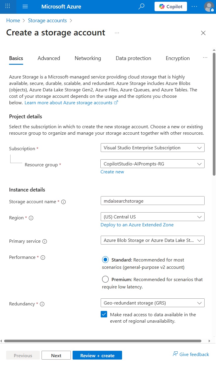 Copilot Studio: Azure AI Search Complete Setup Guide