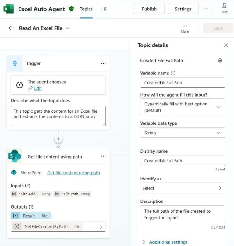 Copilot Studio Autonomous Agent To Read & Write Excel Files