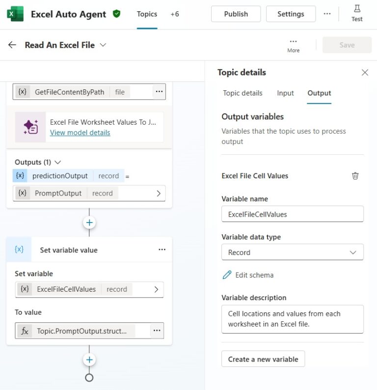 Copilot Studio Autonomous Agent To Read & Write Excel Files