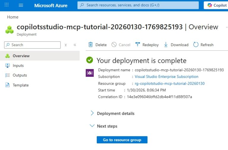 Create An MCP Server And Deploy To Copilot Studio